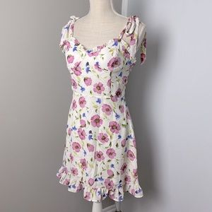 Floral Tie Strap Dress